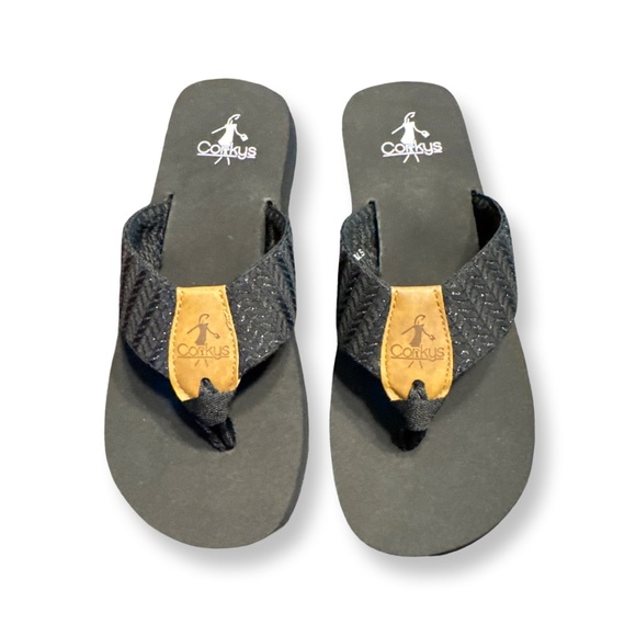 New Corkys Black Lakeside Flip Flop - Picture 4 of 4
